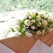 Tabletop flower arranging